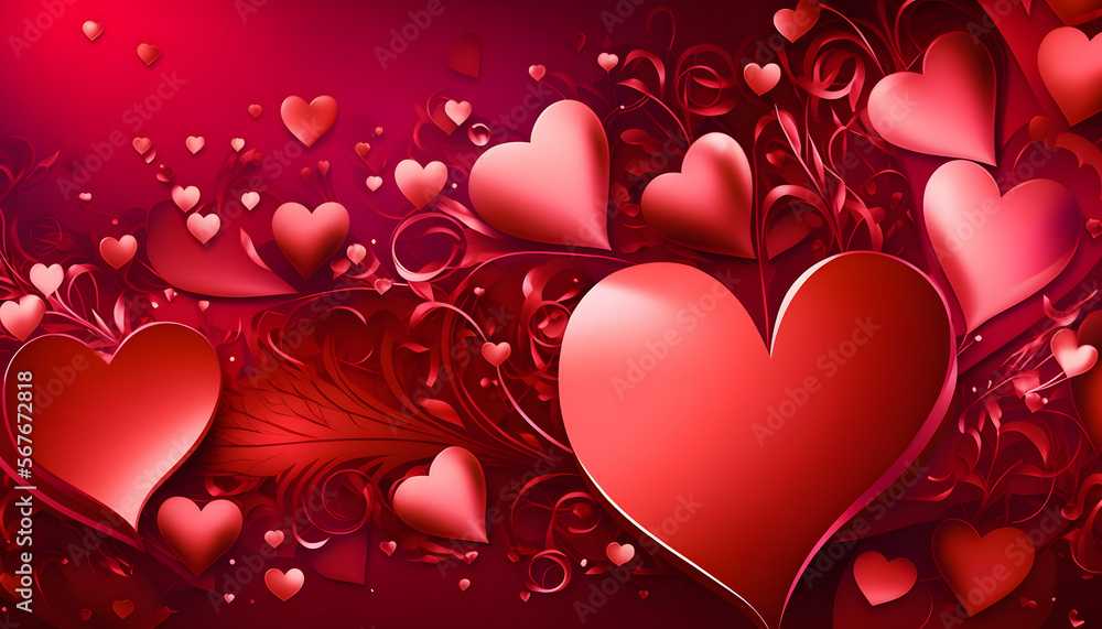 valentine background with hearts valentine background with hearts