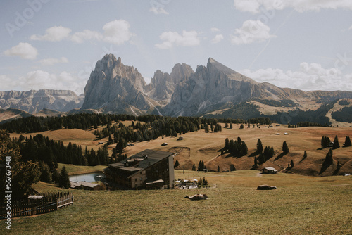 Wallpaper Mural Summer in Ski resort Seiser alm, South Tyrol, Italy. Torontodigital.ca