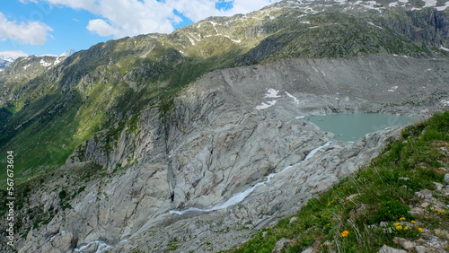 Rhone Gletscher in den Schweizer Alpen 
