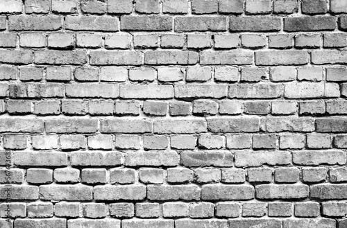 Old gray brick wall. Background. Stone wall.