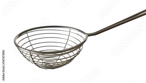 Canvastavla small strainer on white background