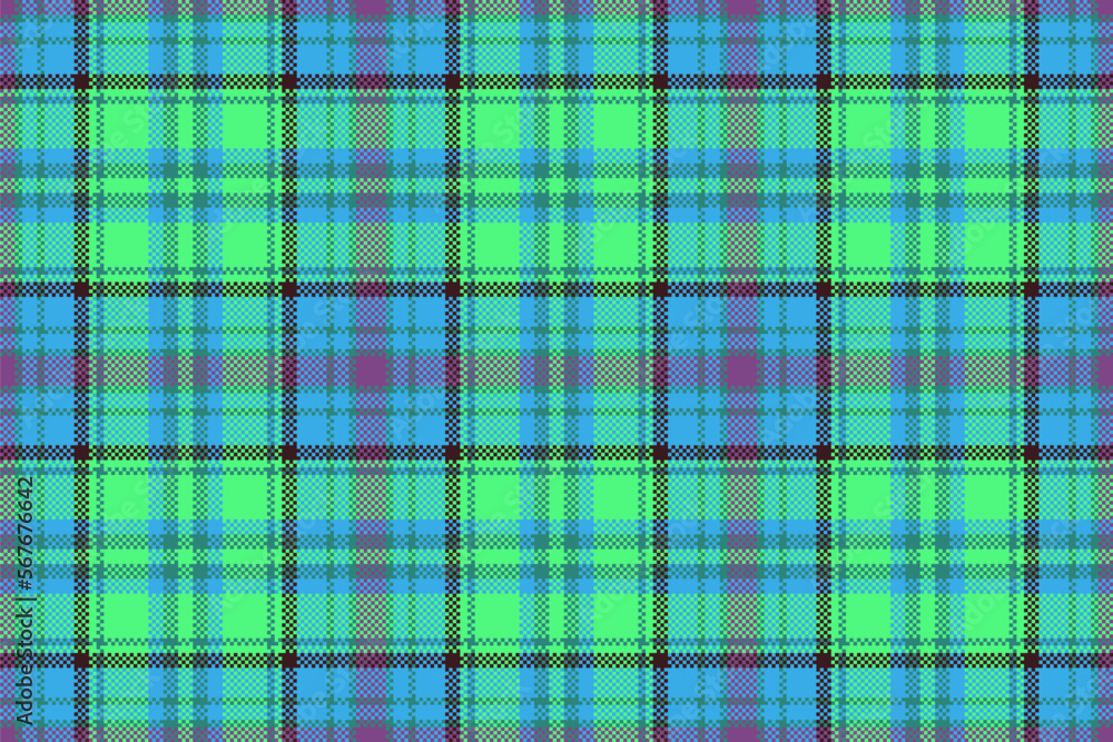 Texture pattern check. Plaid seamless tartan. Background fabric vector textile.