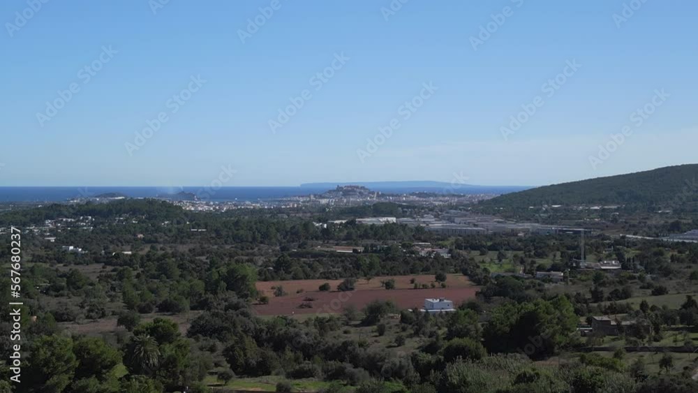 Round steel dome from triangles overview view. Calm aerial view flight drone Round steel dome from triangles overview view. Calm aerial view flight drone