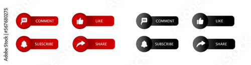 Feedback speech bubble set icon. Share, pointer, thumbs up, star, like, heart, favorites, important, call back, comment, speechbubble, dialogue. Button for social network. Vector line icon