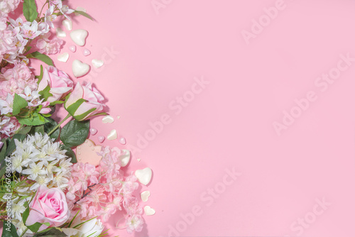Spring holiday background with flowers © ricka_kinamoto