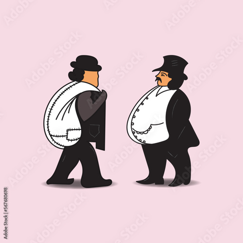 rich and poor comparison