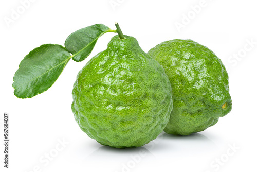 Bergamot isolated on white