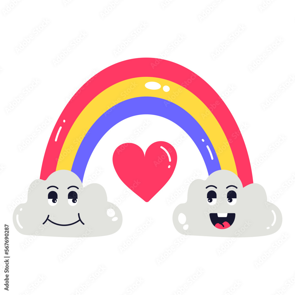 Fototapeta premium Clouds Rainbow 