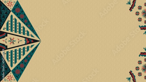 blank geometric ornamental background (Folk Art) - decorative illustrations, vintage, antique, ancient, old, traditional, culture, wallpaper, desktop, cover, 