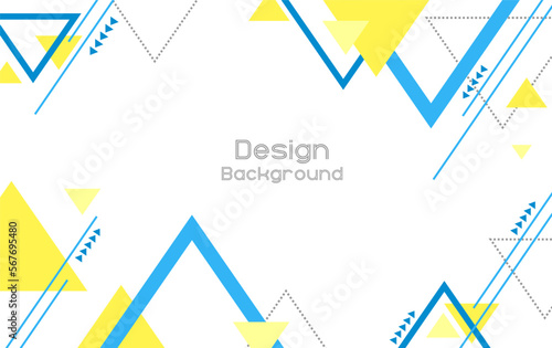 Flat geometric shape background design