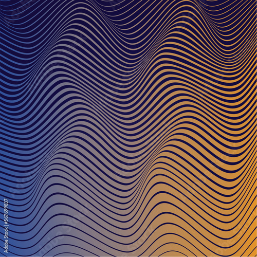 wave background illustration gradient design vector