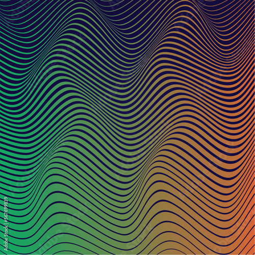 wave background illustration gradient design vector