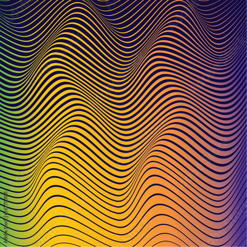 wave background illustration gradient design vector