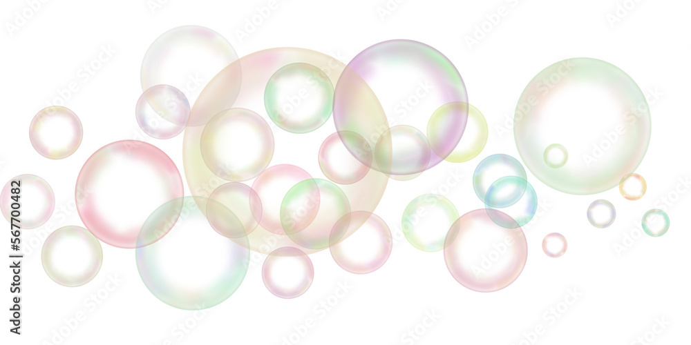 Transparent rainbow soap bubble Transparent rainbow soap bubble