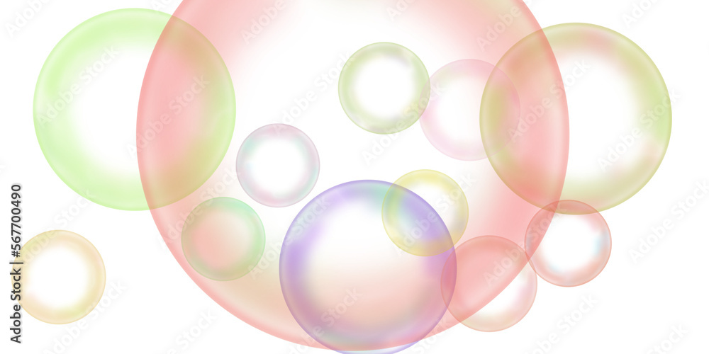 Transparent rainbow soap bubble Transparent rainbow soap bubble