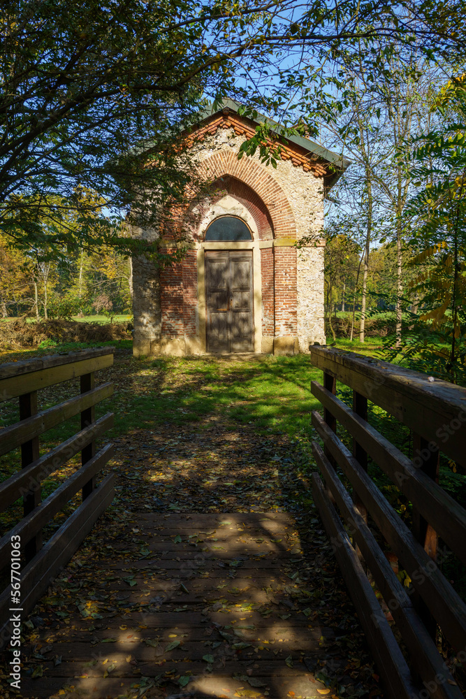 Obraz premium Autumn in the Monza Park, Italy