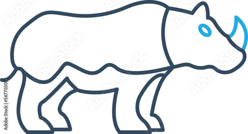 Rhino Vector Icon

