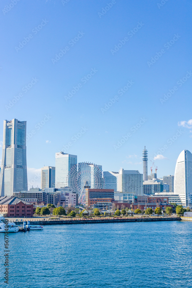 Obraz premium 神奈川県横浜市みなとみらいの風景