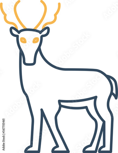 Stag Vector Icon
