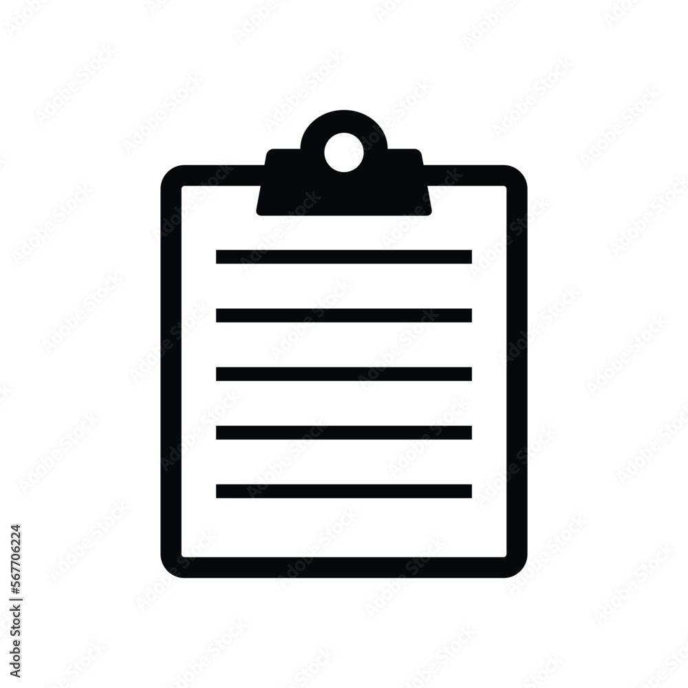 Clipboard file icon vector graphic illustration Clipboard file icon vector graphic illustration