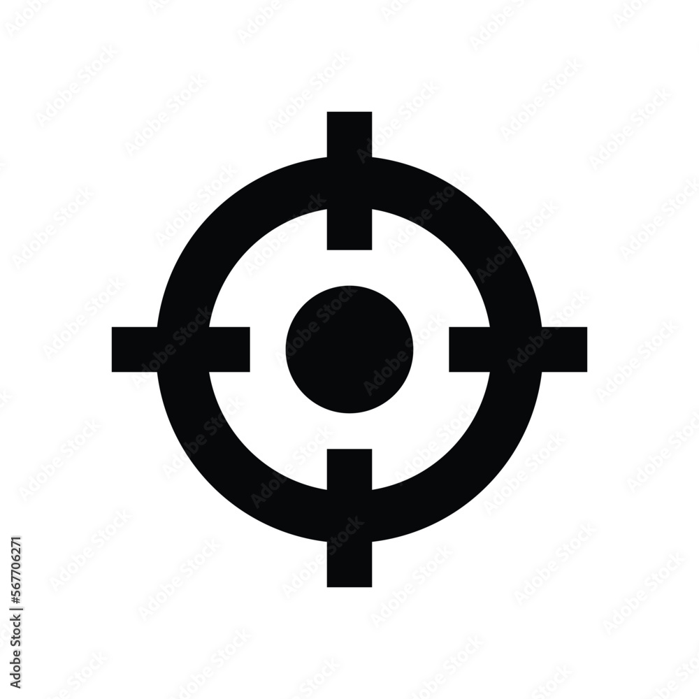 Shooting target icon vector graphic illustration Shooting target icon vector graphic illustration