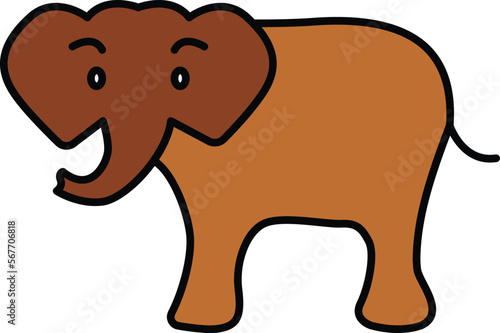 Elephant Vector Icon 