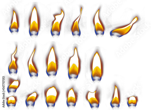 Candle flame element candle PNG format easy to use