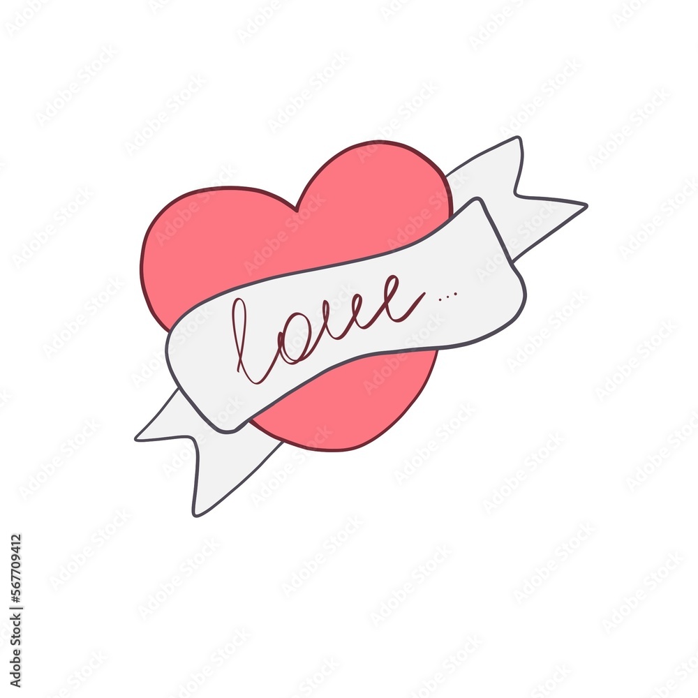 heart love and valentine's day icon illustration heart love and valentine's day icon illustration