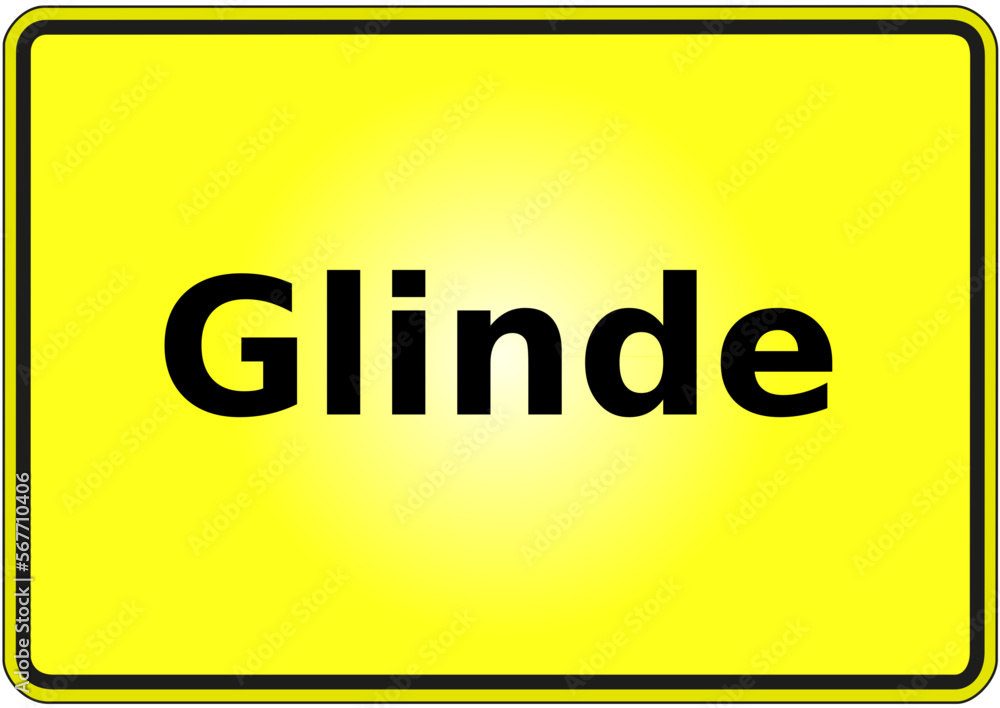 Stadteingangsschild Deutschland Stadt Glinde Stadteingangsschild Deutschland Stadt Glinde