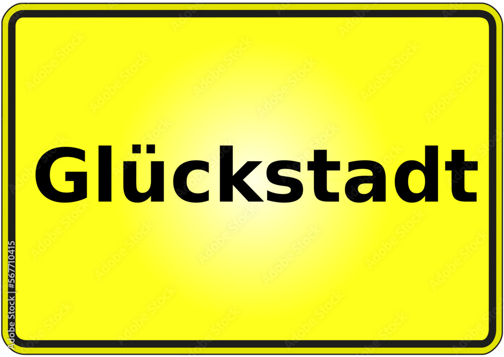 Stadteingangsschild Deutschland Stadt Glückstadt Stadteingangsschild Deutschland Stadt Glückstadt