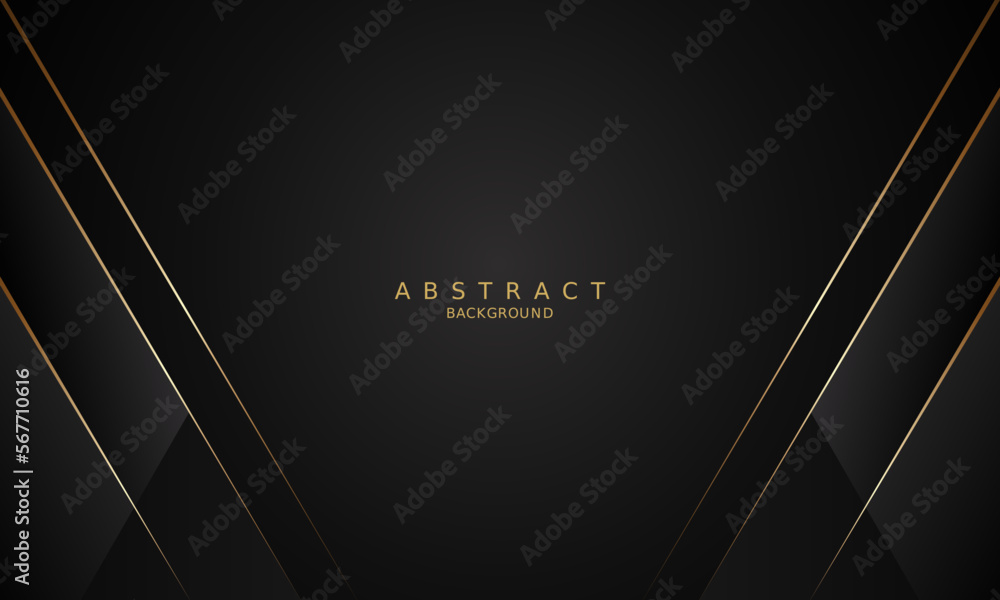 dark black luxury premium background and gold line. dark black luxury premium background and gold line.