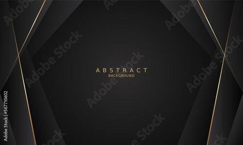 dark black luxury premium background and gold line.