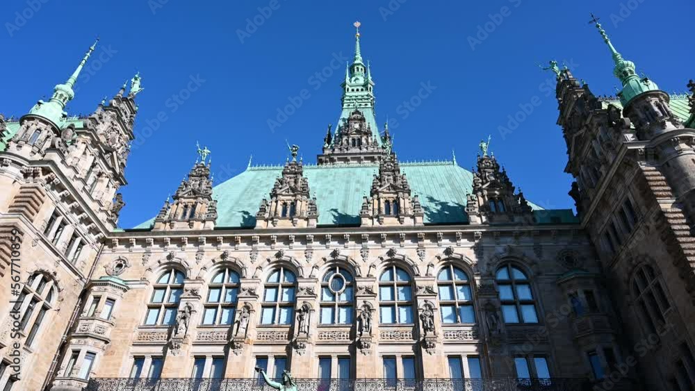 Hamburg, Germany. Town hall building in city centre. Hamburg, Germany. Town hall building in city centre.
