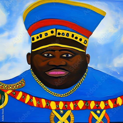 Obesity african man wearing...