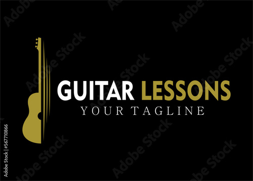 guitar logo design
