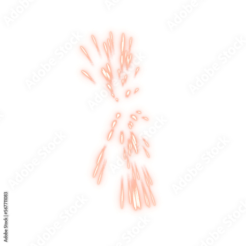 Realistic firework elements PNG format easy to use festive sparkler overlay