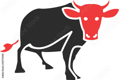 Buffalo Vector Icon 