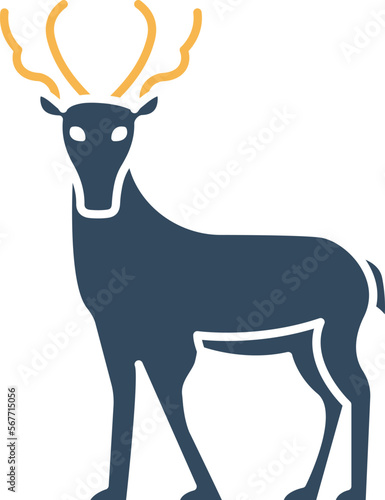Stag Vector Icon
