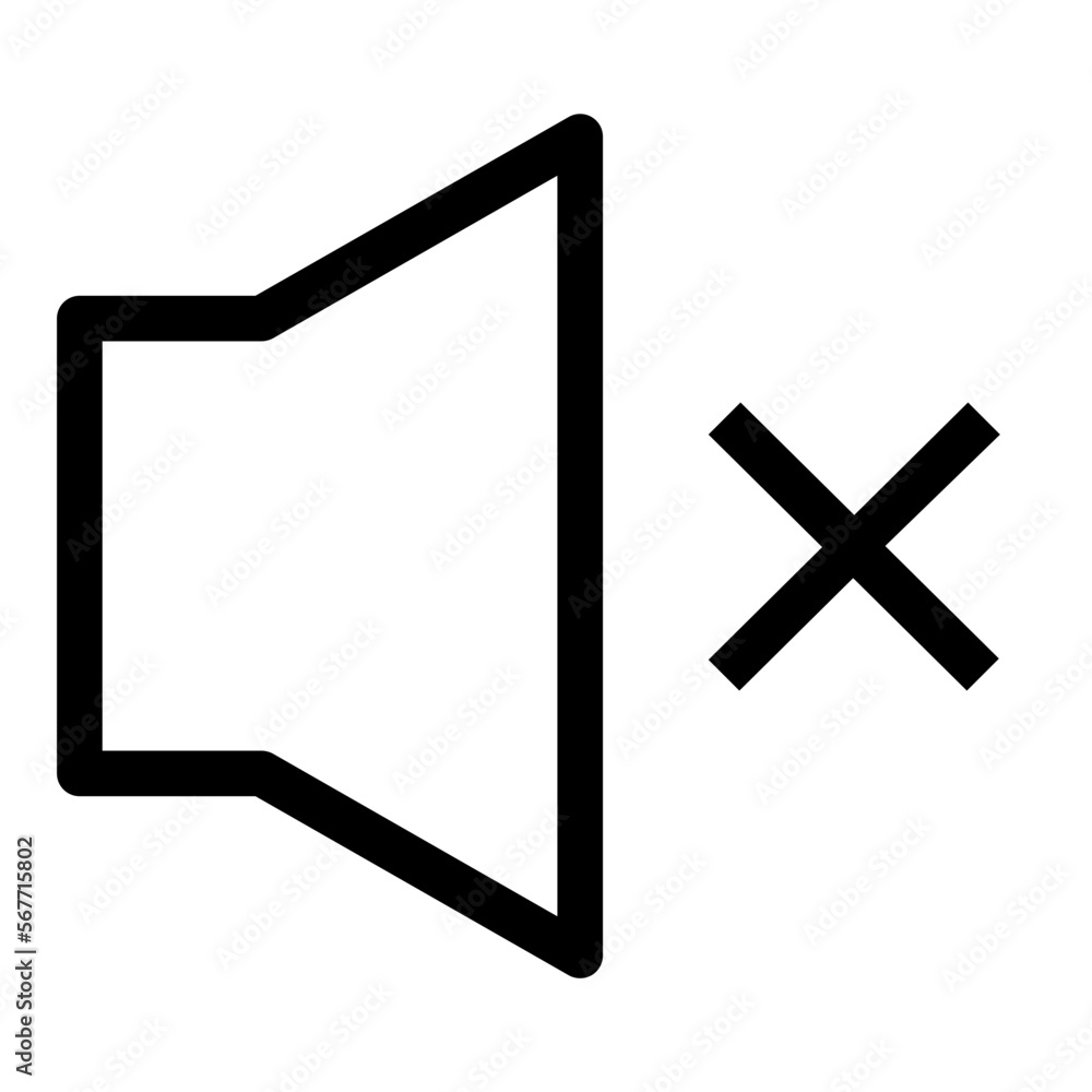 Speaker Error line icon Speaker Error line icon