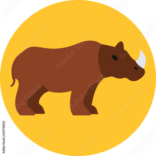 Rhino Vector Icon
