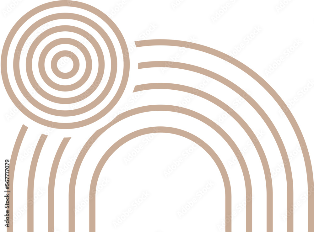 Abstract Bohemian Element Vector Abstract Bohemian Element Vector