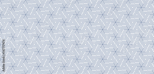 Abstract seamless pattern with line streak Jewish star and hexagon vector illustration