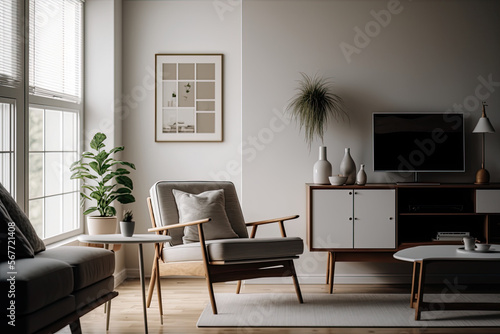 Minimalistic interior design living room