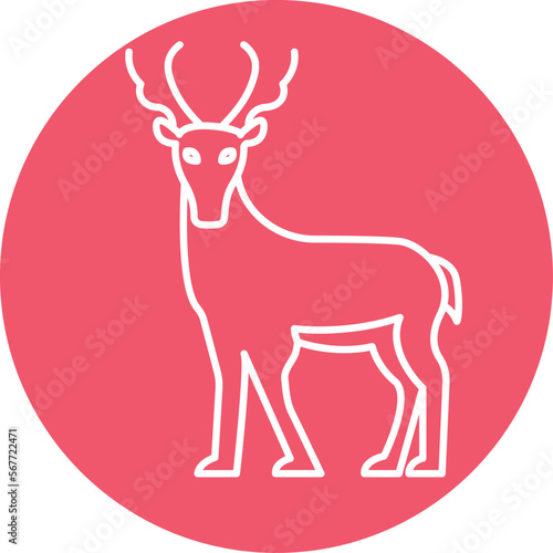 Stag Vector Icon
