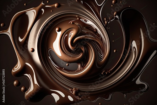 Melted Chocolate Background...