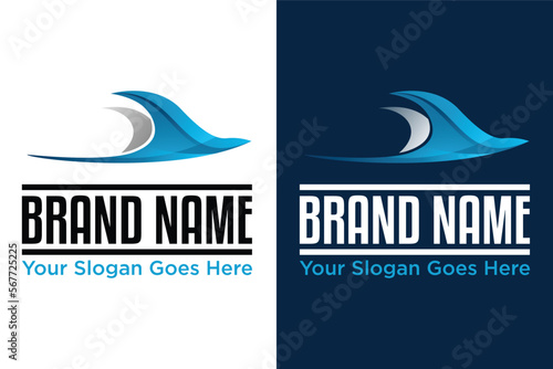 modern Manta ray stingray illustration logo design