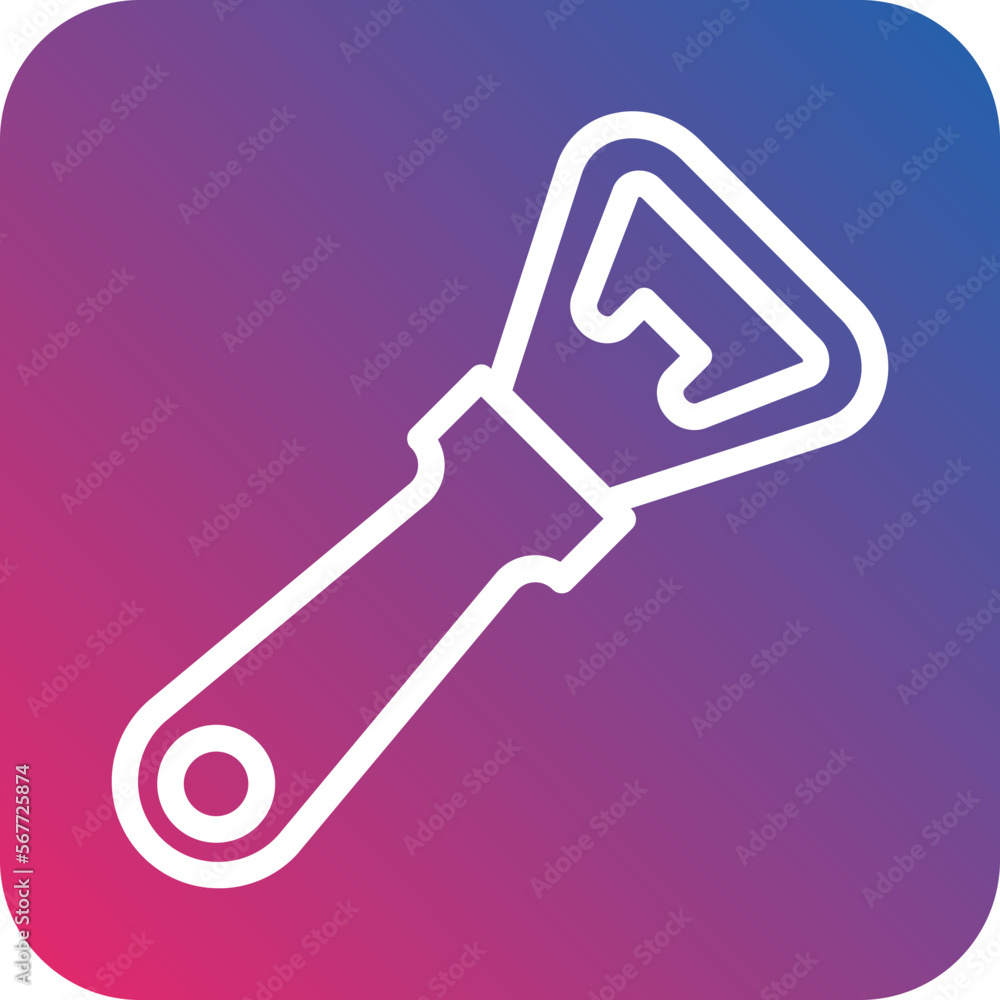 Bottle Opener Icon Style Bottle Opener Icon Style