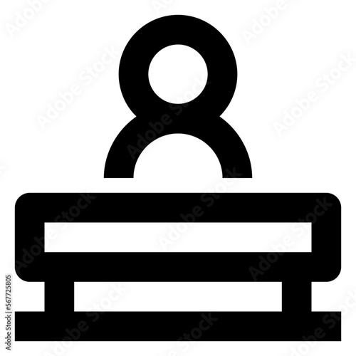 jury line icon