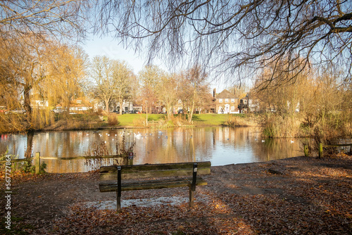 London- December 2022: Ham Common area of Richmond in South West London photo