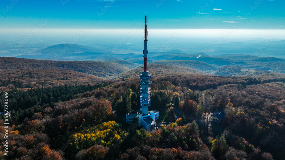 Fototapeta premium view from the top of the mountain